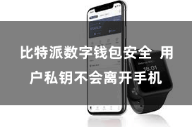 比特派数字钱包安全 用户私钥不会离开手机