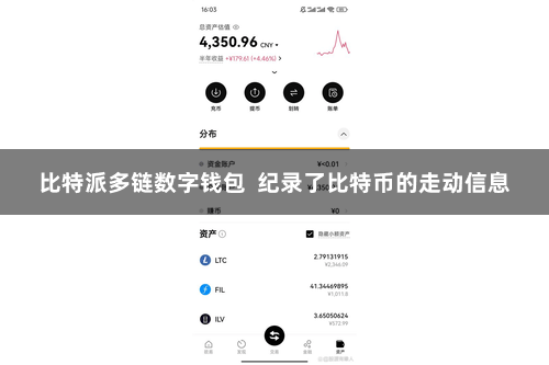 比特派多链数字钱包  纪录了比特币的走动信息