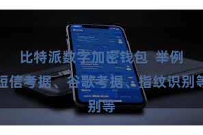 比特派数字加密钱包  举例短信考据、谷歌考据、指纹识别等